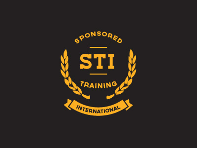 Sponsored Training International california draft logo orange ribbon