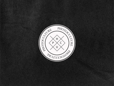 Photoculture Logo black and white hip logo vintage