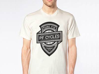 T-Shirt Design badge bike company fixed gear logo t shirt design