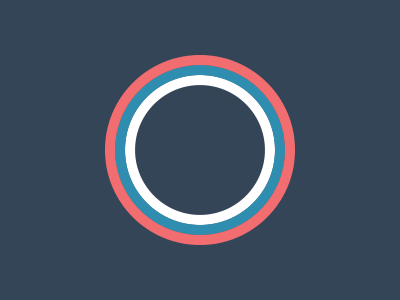 (Gif) Gyro abstract animation blue circle flat gif loop progress red simple