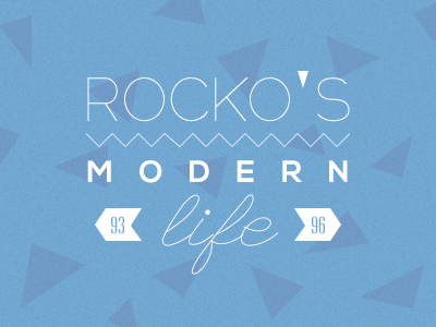 Rocko's Modern Life blue colors nostalgia purple typography