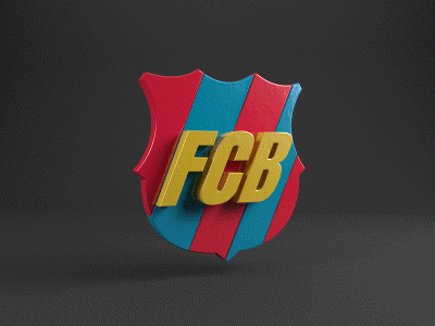 Dreeebel Fc Barcelona 3d ae barcelona bernatinmotion cinema4d fcb gif motion motiongraphics