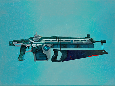 Lancer epicarmory gears of war gun illustration