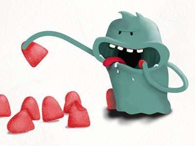 Candy Monster candy illustration monster
