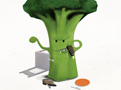 Broccoli Monster broccoli illustration monster