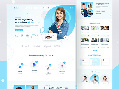 E-learning Platform Landing Page