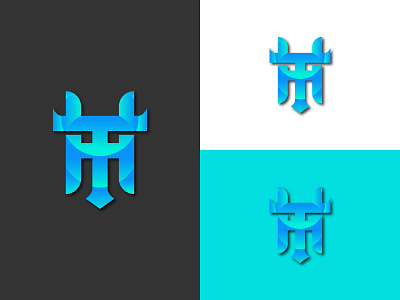 HT Logo Design branding business logo custom logo design graphic design illustration logo moder typography vector
