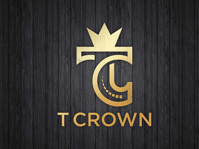 T Crown Logo Design simple