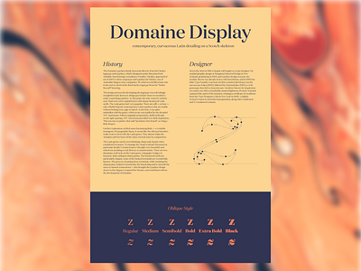 Type-specimen Domaine Display