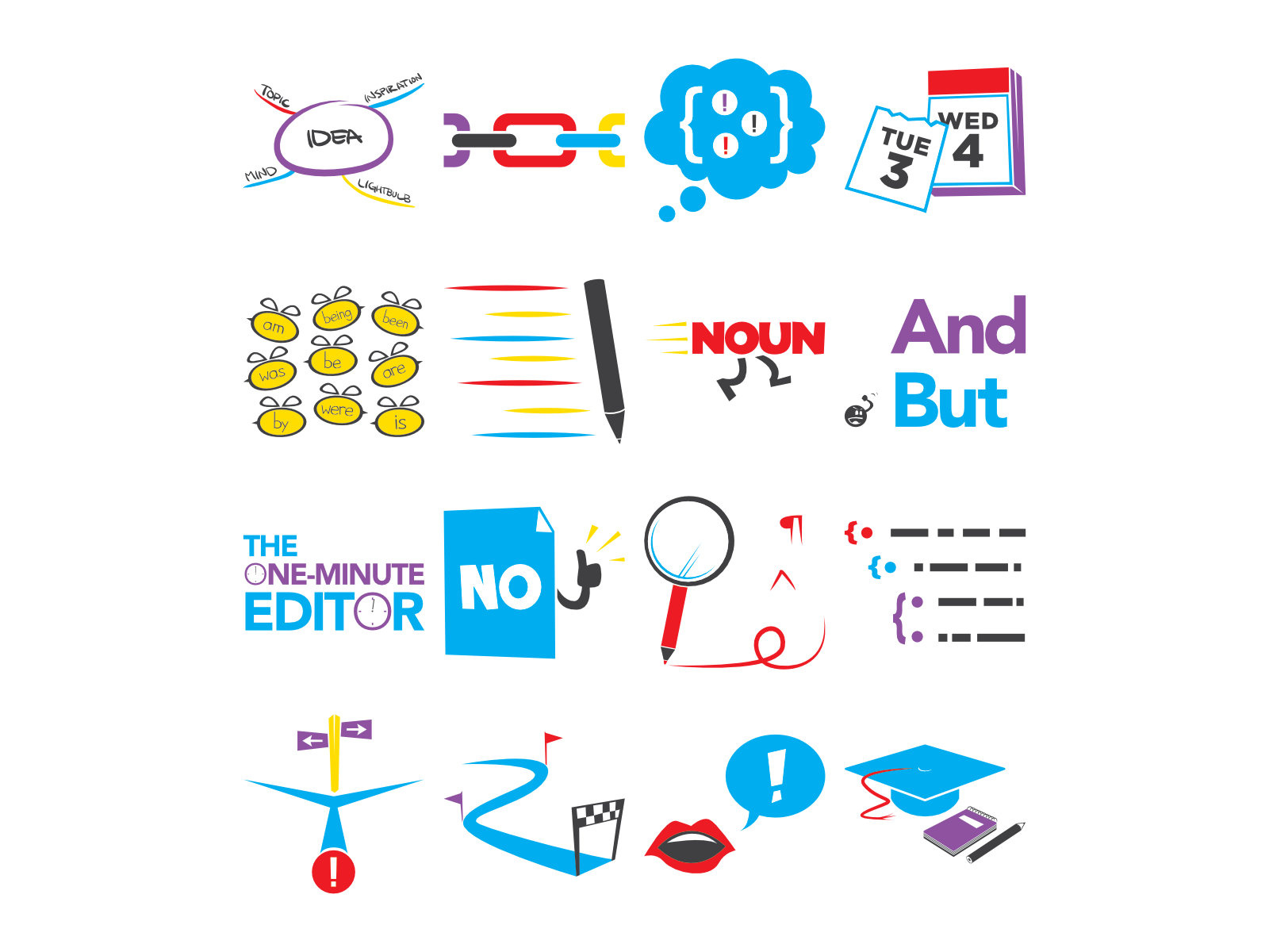 Writing Dynamics Workbook Illustrations by Peter N. Trinh on Dribbble