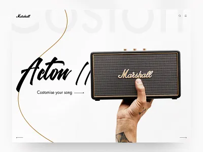 Hello dribbble! First short - Marshall design dribbbleinvite first shot hellodribbble new newdribbbler ui web