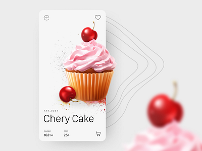 Chery Cake App app application cake food mobile new shop