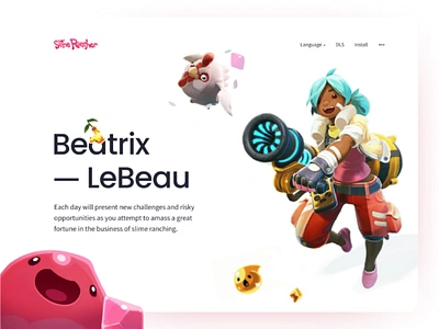 Slime Rancher creative dailyui design digital dribbble dribbblers ecommerce game gamedesign ideas interface slimer templates ui uitrends uiux uiuxinspiration ux webdesign