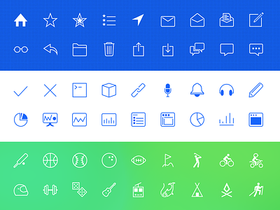iOS 7 line icons bar bundle icon illustrator ios7 iphone pdf pixel psd svg tab vector