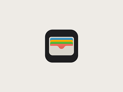 Wallet Icon app apple cards colors finance icon ios9 pocket safe simple stack wallet