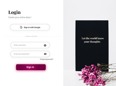 #Daily UI: Day 1 dailyui design login ui