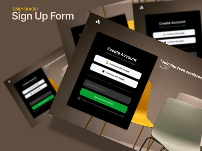 Daily UI #001 dailyui design login ui ux