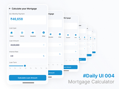 Daily UI #004- Mortgage Calculator