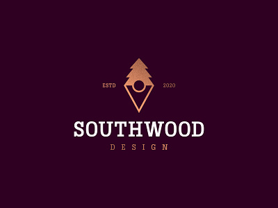 Southwood Design branding compass design furniture identity logo mark south symbol tree wood