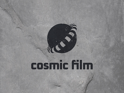 Cosmic Film branding cosmic film identity logo mark movie negative space negativespace negativespacelogo orbital planet space symbol