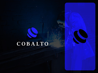 Cobalto branding cobalt identity industries logo mark metal metalcore metalic monogram negative space symbol