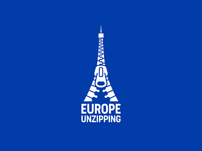 Europe Unzipping coronavirus covid 19 eiffel tower europe france logo mark paris symbol zipper