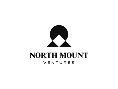 North Mount branding geometric design identity location location pin logo mark minimalistic mountain mountain logo negative space negativespacelogo north peak symbol ventures