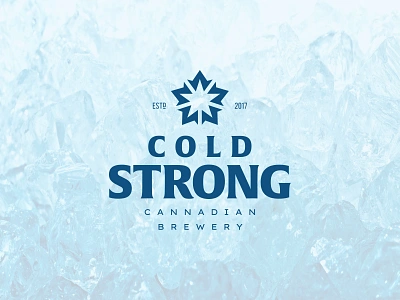 Cold Strong beer branding brew brewery canada identity leaf logo maple mapleleaf mark negative space star symbol