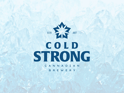 Cold Strong beer branding brew brewery canada identity leaf logo maple mapleleaf mark negative space star symbol