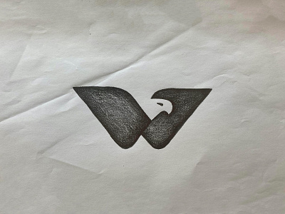 W Eagle animal bird branding eagle identity letter w logo mark monogram monogram letter mark negative space negative space negative space logo negativespace symbol