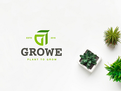 Growe Brand Case Study branding delivery green identity leaf lettermark logo mark monogram negative space negative space logo negativespace plant symbol