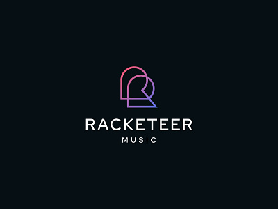 Racketeer branding identity logo mark music symbol