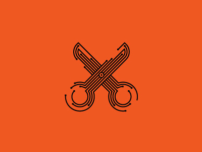 Electric Scissors electric logo mark sava scissors stoic symbol