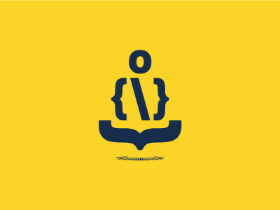DevBuddha brackets buddha code development logo mark sava software stoic symbol