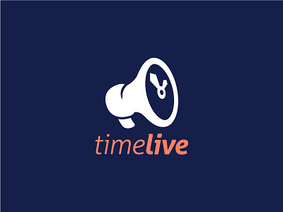 Time Live inspiration live logo mark megaphone sava stoic symbol time watch