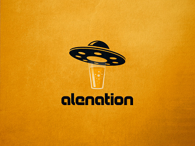 Alenation abduction ale alienation beer flying saucer glass logo mark sava stoic symbol ufo