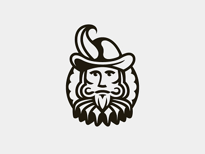 Gentleman branding collar face hat identity line logo logo design man mark portrait symbol