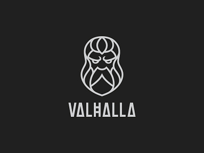 Valhalla animal beard branding face identity logo mark portrait symbol valhalla viking warrior