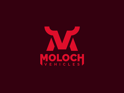 Moloch Vehicles animal bull god logo m mark moloch monogram symbol