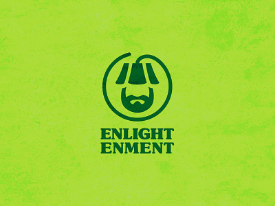 Enlightenment beard brand identity branding enlightenment head identity lamp light logo mark symbol