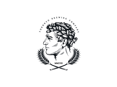 Caesar beer brew brewing caesar drawing drawing logo head illustration logo mark portrait symbol