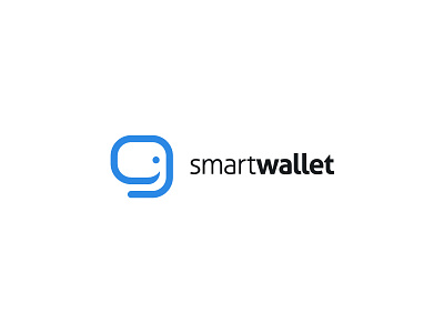 Smart Wallet animal bitcoin blockchain cryptocurrency elephant logo mark smart symbol wallet