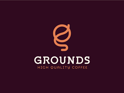 Grounds brand branding cafe coffee ground identity logo mark monogram root symbol