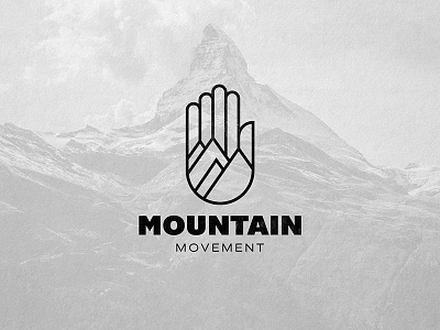 Mountain Movement brand branding hand identity logo mark mountain symbol