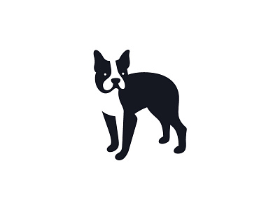 Dog animal brand branding dog identity logo mark negative space symbol