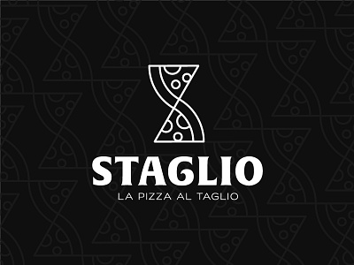 Staglio branding food identity lettermart logo mark monogram pizza restaurant symbol