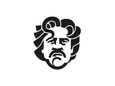 Damir Niksic draw head illustration logo man portrait sketch