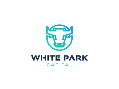 White Park Capital animal bull it logo mark software symbol white park