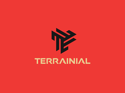 Terrainial branding identity logo mark media symbol virtual reality vr