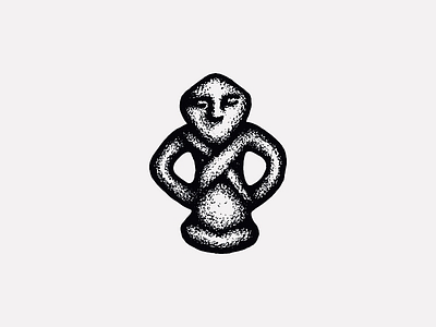 Vinca figurine draw figurine icon logo sketch symbol vinca